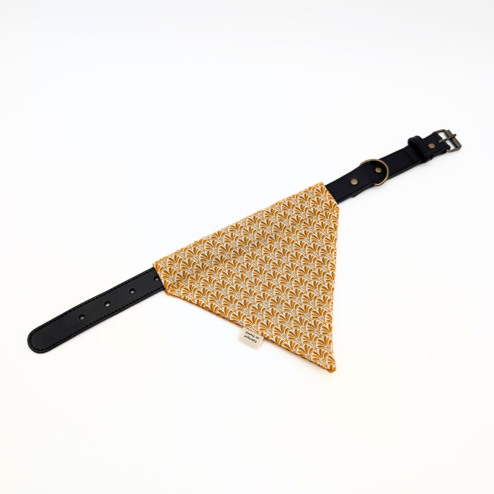 Bandana en velours réversible pour collier à trous