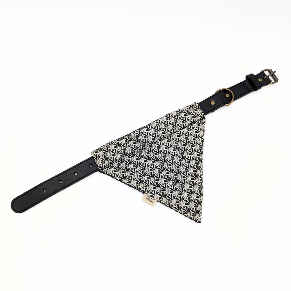 Bandana en velours réversible pour collier à trous