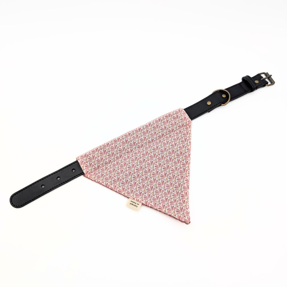 Bandana en velours réversible pour collier à trous