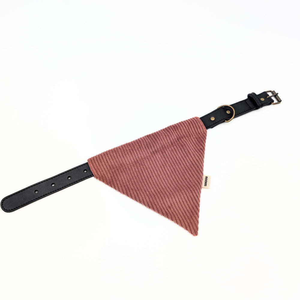 Bandana en velours réversible pour collier à trous