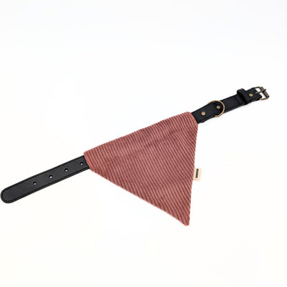 Bandana en velours réversible pour collier à trous