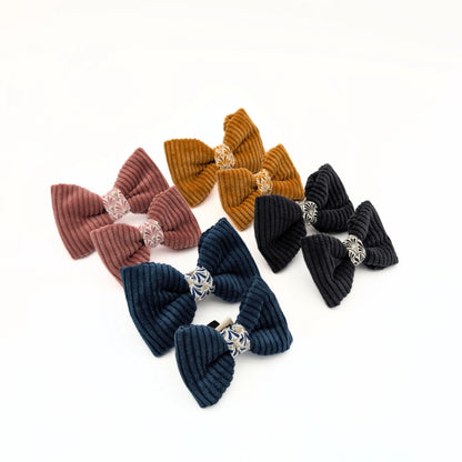 Nœud papillon en velours